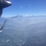 View from plane on the way to Lukla