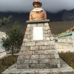 Statue of Sir Edmund Hillary, founder and patron of Khumjung School.